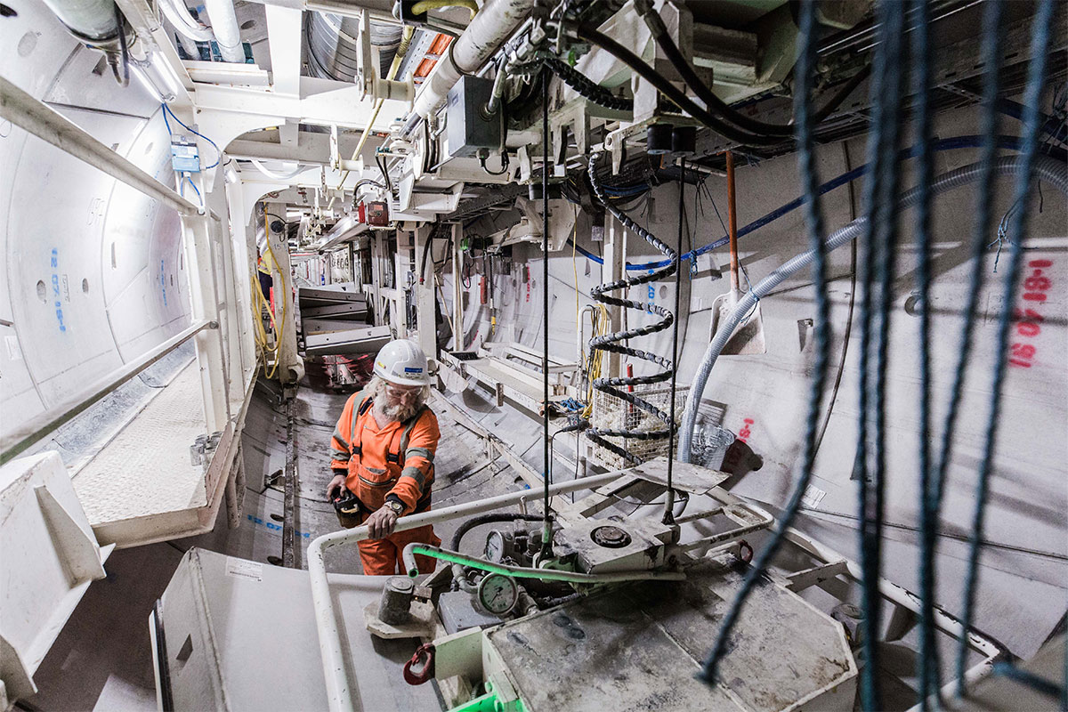 Picture of the construction of Humber Crossing